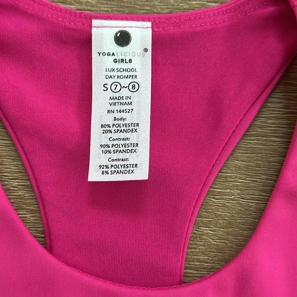 Yogalicious Lux School Day Romper 12 large Activewear - Picture 3 of 5